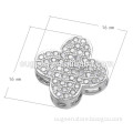 2015 hot sale flower 925 silver sterling silver pave beads